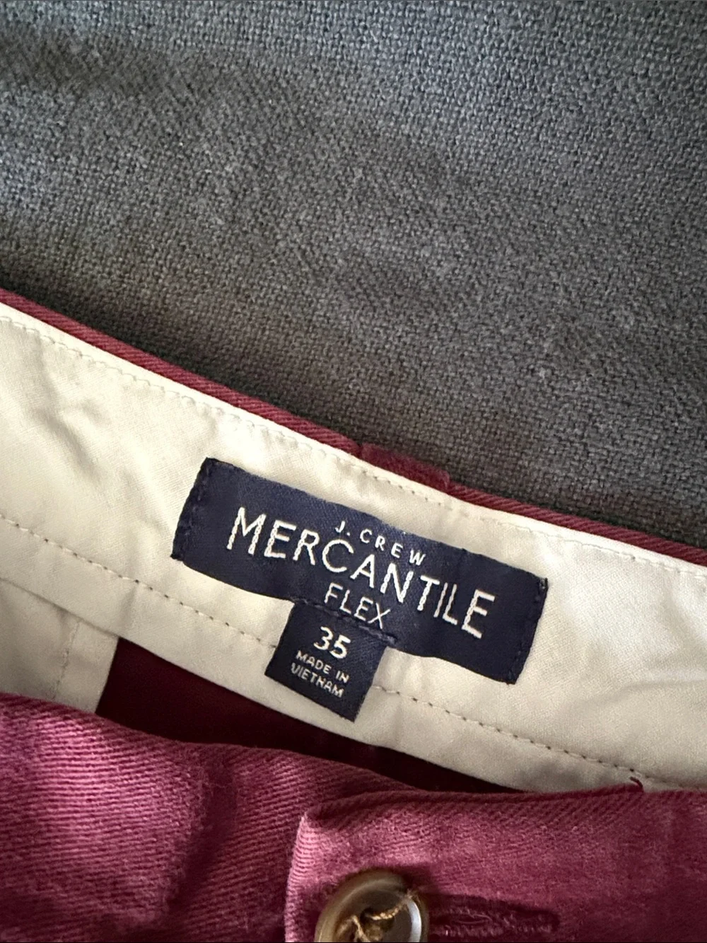 J. Crew Mercantile Flex Pants - Wine